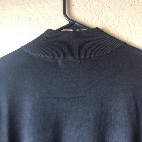 New Calvin Klein Sweater Women’s Large Black Decorative Buttons Casual Sweater - Picture 8 of 13